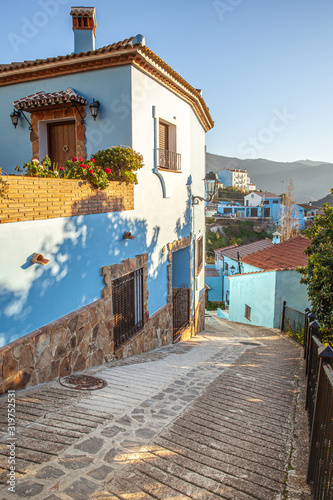 Billede på lærred The Famous Smurf village Juzcar in Andalusia Spain