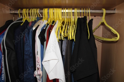 wardrobe storage space photo
