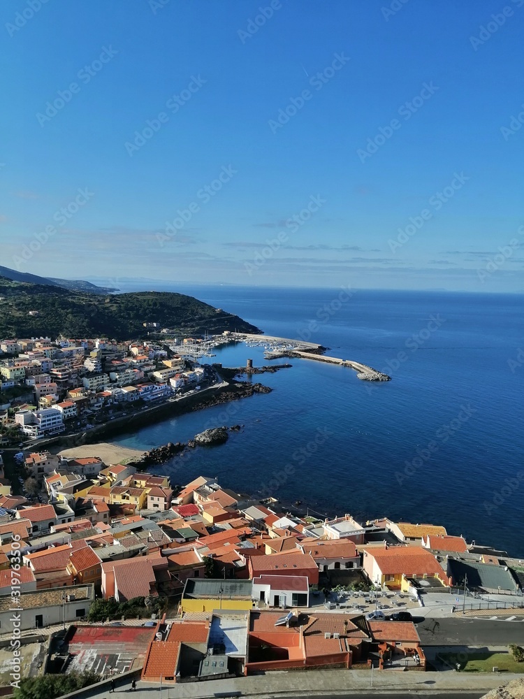 view of the city of castelsardo Sardinia