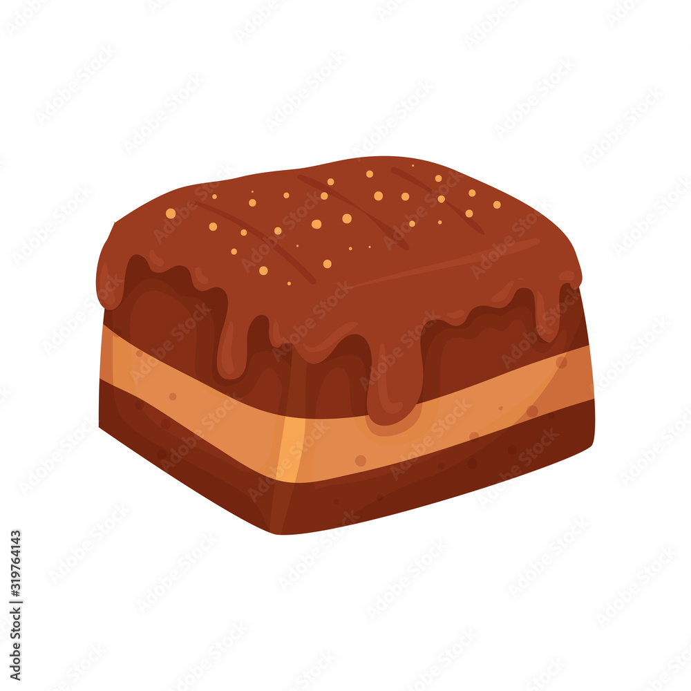 delicious brownie chocolate isolated icon delicious brownie chocolate isolated icon