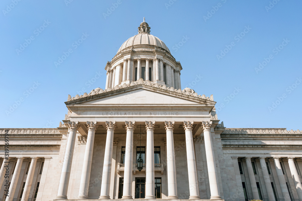 State Capitol (Legislative building) in Olympia, capital of Washington state, USA