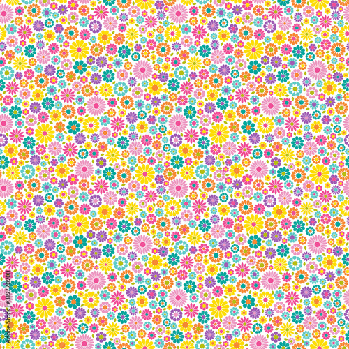 small seamless floral vector pattern