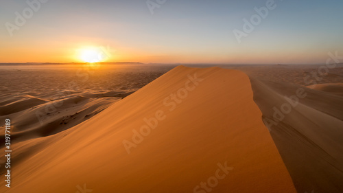 Sahara desert sunset, Erg Chebbi, Merzouga, Morocco