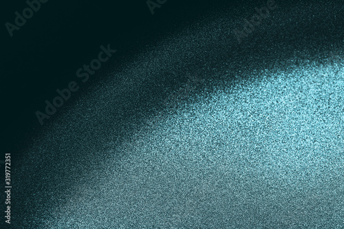Bilde på lerret Turquoise titanium texture, metallic luster macro photo