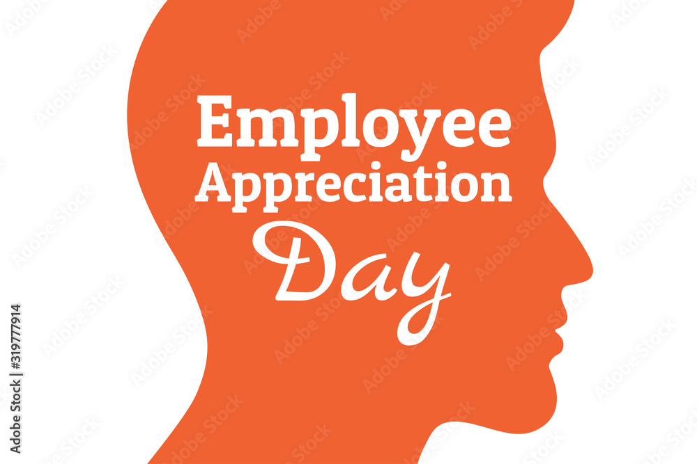 Employee Appreciation Day concept. First Friday in March. Holiday concept. Template for background, banner, card, poster with text inscription. Vector EPS10 illustration. .