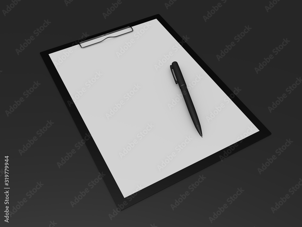 template for branding identity - 3D rendering