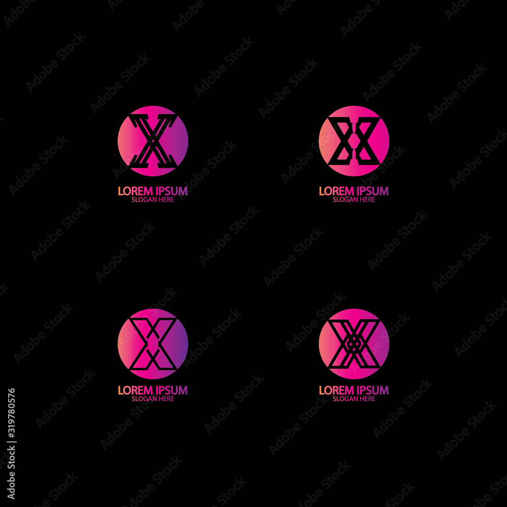 X Letter Logo Template vector icon X Letter Logo Template vector icon