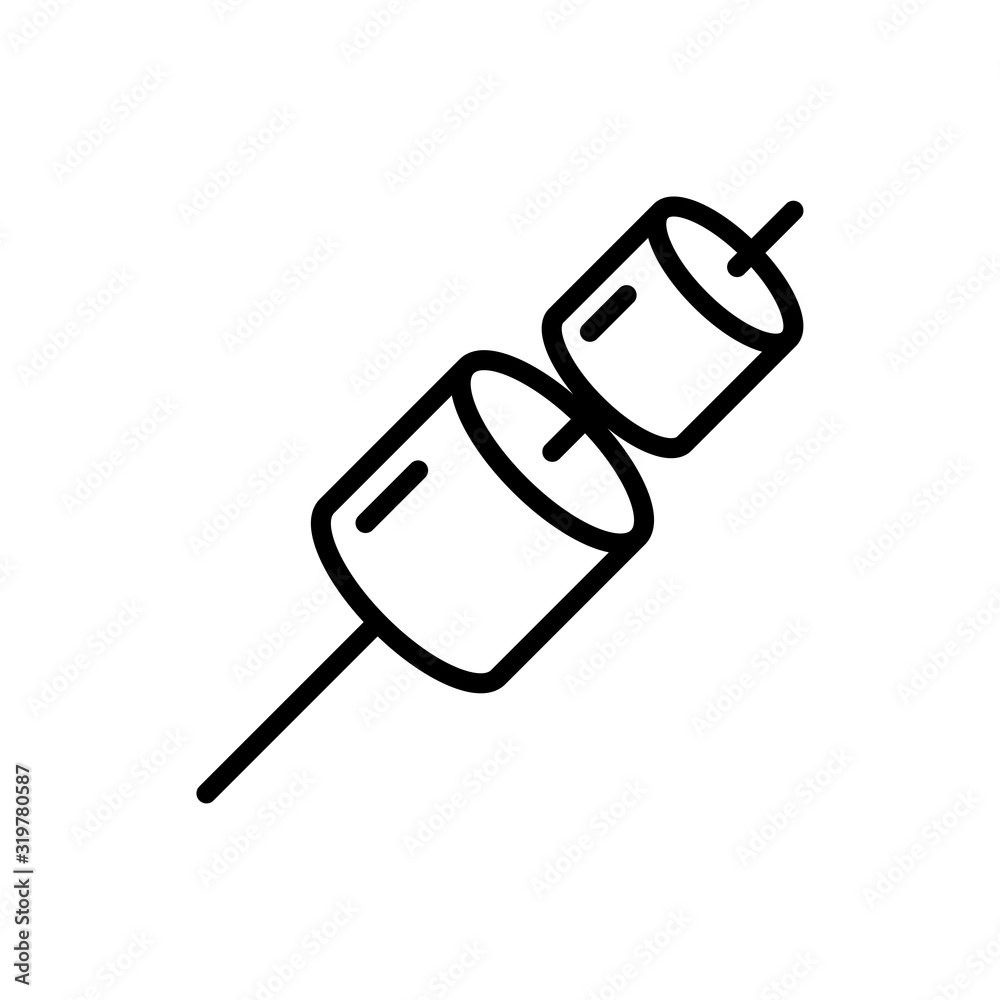 Marshmallow icon trendy Marshmallow icon trendy