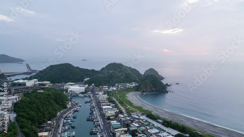 Night to sunrise timelapse from Nanfangao Lookout photo