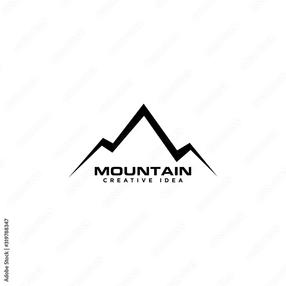 Mountain Adventure Logo Design Vector Mountain Adventure Logo Design Vector