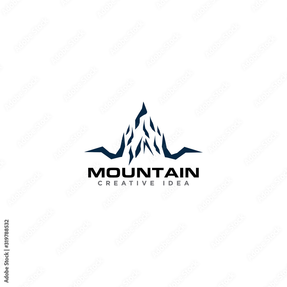 Mountain Adventure Logo Design Vector