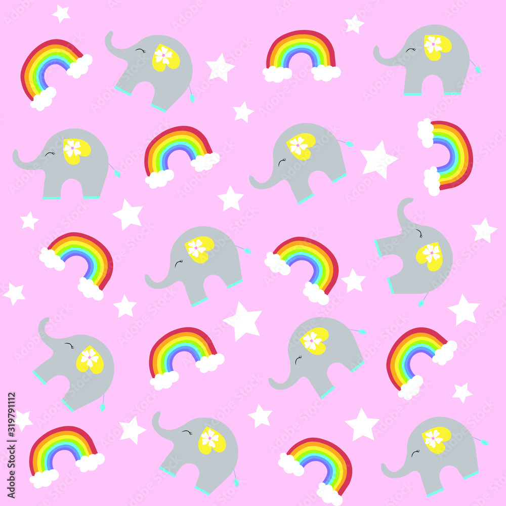 rainbow sun cloud illustration vector nursery rainbow sun cloud illustration vector nursery