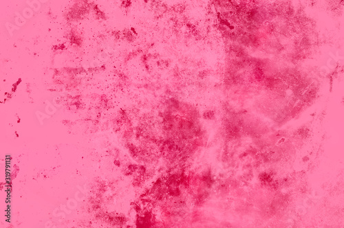 Bright pink grunge background wall texture imitation. Concept for Valentine's Day.