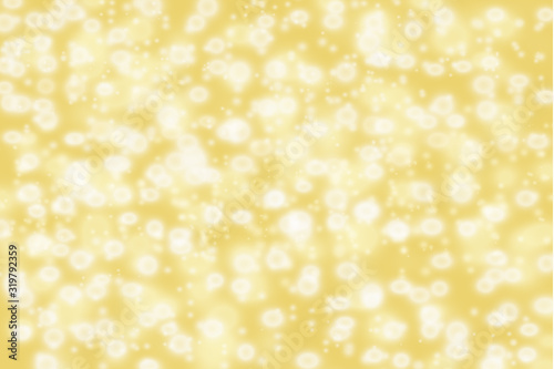 abstract yellow background with bokeh lights - concept summer sun.