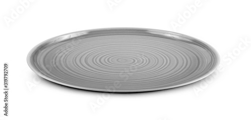 empty plate isolated on white background