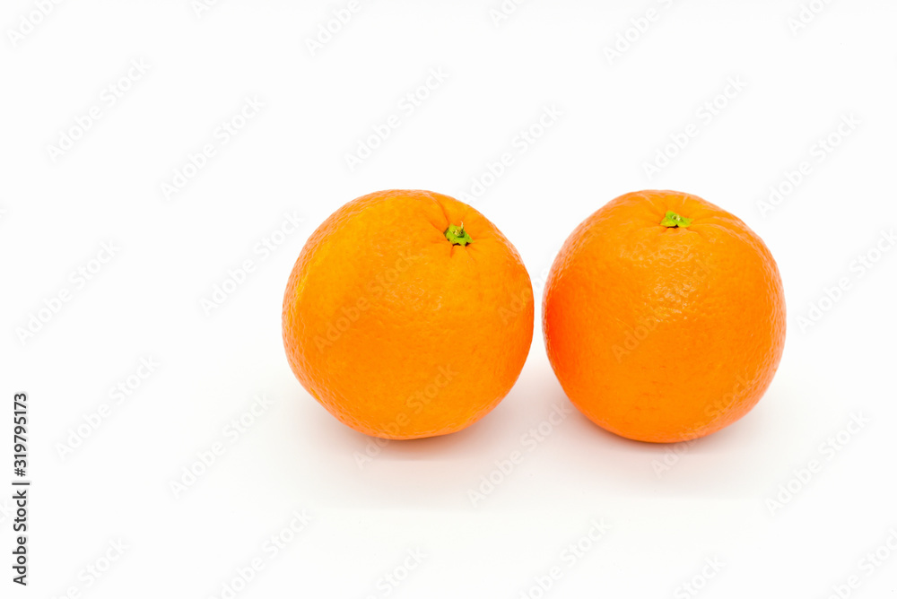Mandarin Oranges Isolated on White Background Mandarin Oranges Isolated on White Background