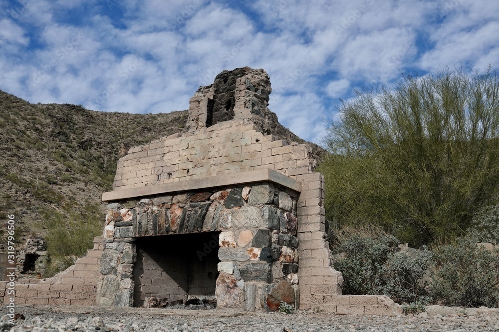Lost Ranch ruins in the Arizona desert.