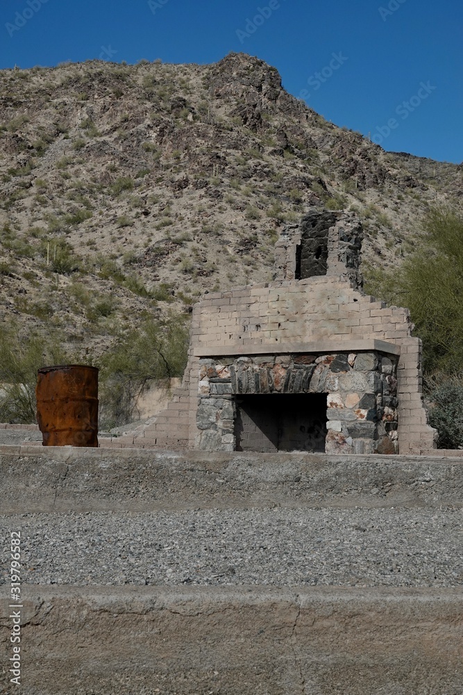 Lost Ranch ruins in the Arizona desert.