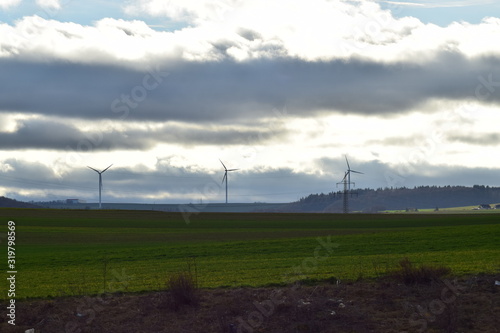 Blick über die Eifel mit Thür, Mendig und Kottenheim photo