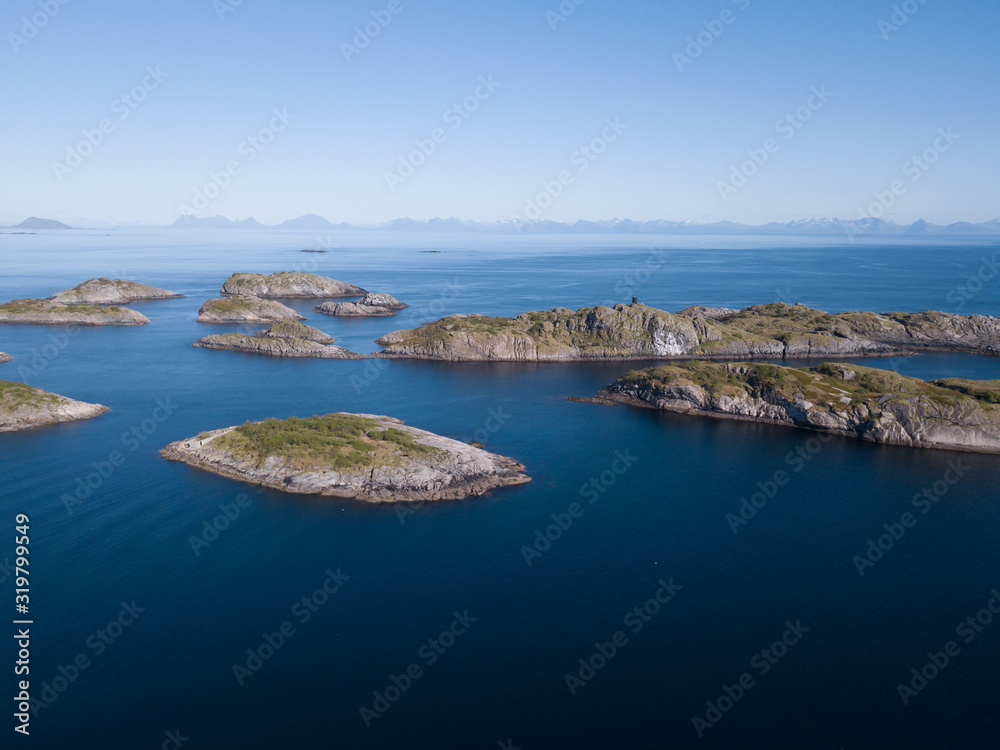 Islas en el mar Vestfjorden