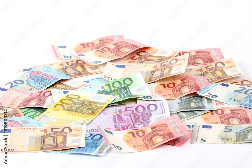 Euro banknotes - background, texture Euro banknotes - background, texture