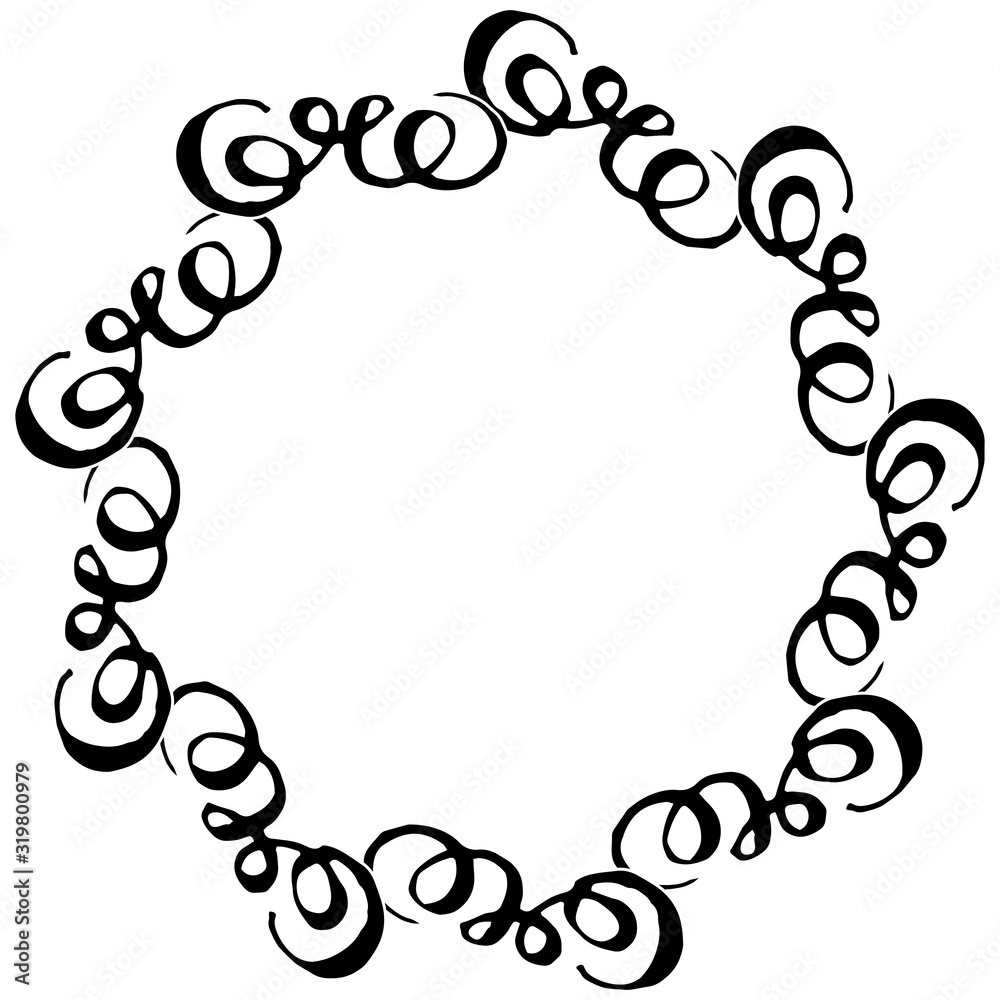 black and white vector frame in rustic style with curves, curls. Hand drawn elements. minimalism, simplicity. black and white vector frame in rustic style with curves, curls. Hand drawn elements. minimalism, simplicity.