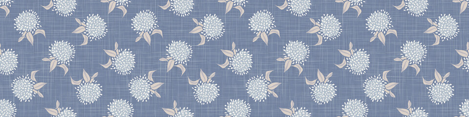 Handdoek met foto Landelijke stijl patronen Shabby chic madeliefjes rand crème  © Limolida Studio