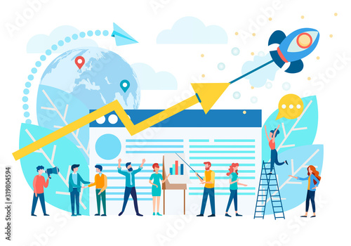 Work in the team of a large company, a successful startup of the project