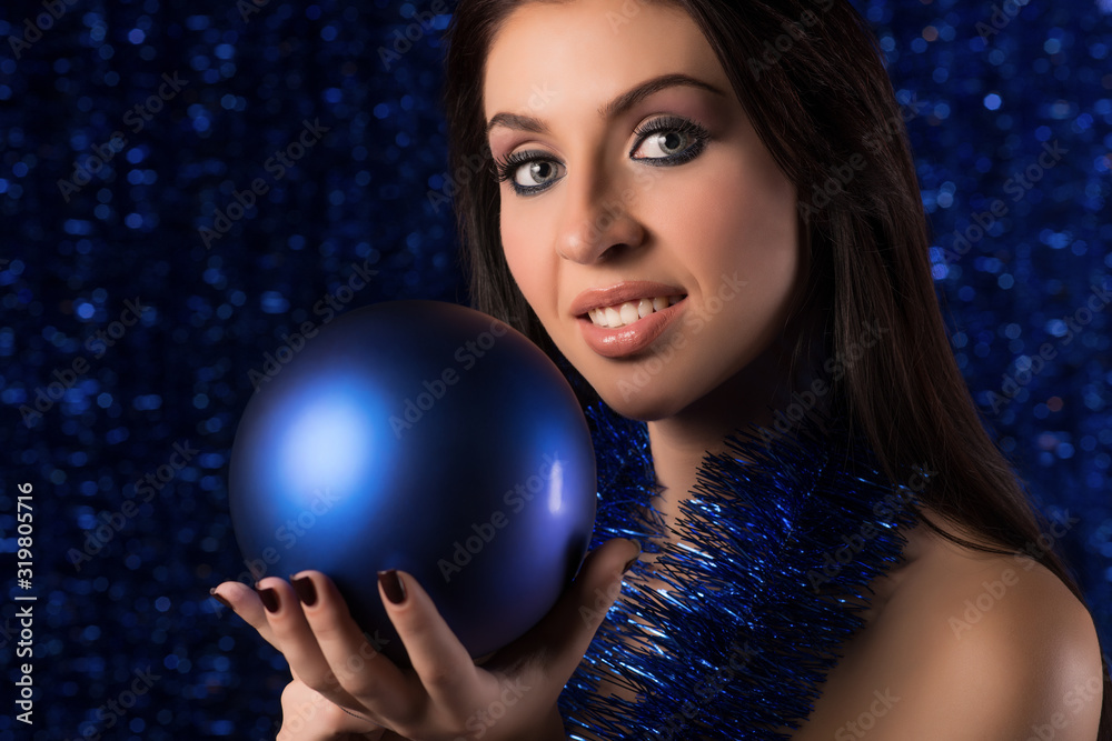 Naklejka premium Charming young positive Caucasian girl