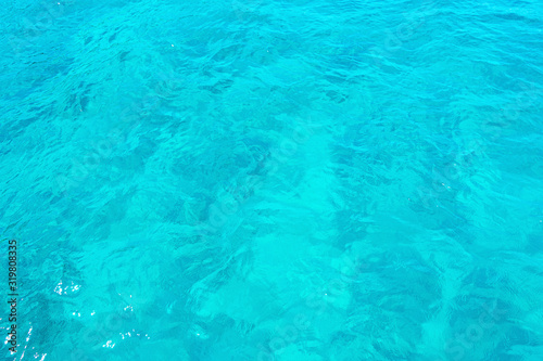 Tropical sea, blue water in daylight. Greece holiday. © IrynaV