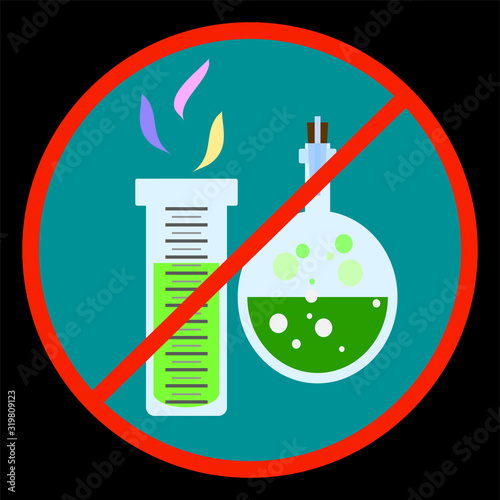 Caution labolotor studies.test tube that has a positive result for a new coronavirus 2019-nKoV in the blood