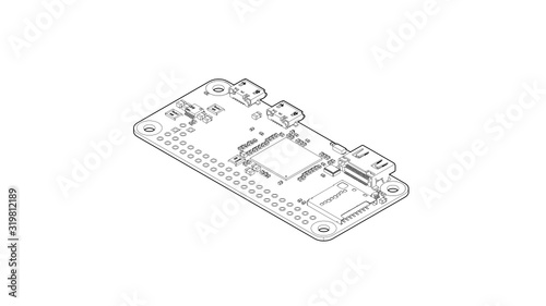 Raspberry Pi Zero Silhouette