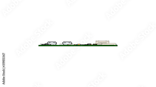 Raspberry Pi Zero Silhouette with Color