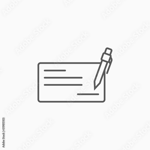 cheque book icon