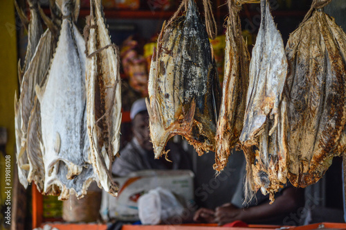 Fish market on Sri Lanka 