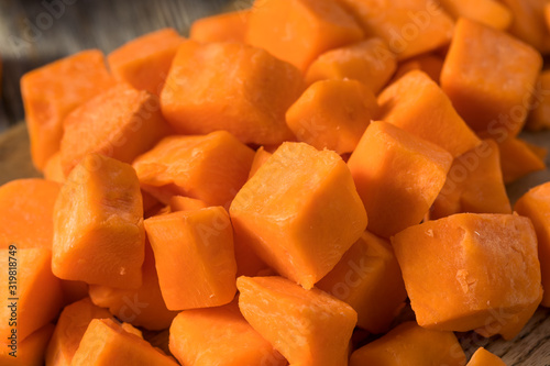 Raw Orange Organic Sweet Potatoes