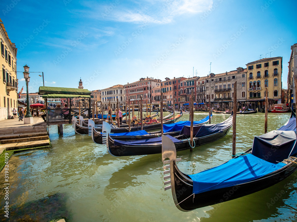 Postcards of Venice navigating the river gondolas canals restaurants views
