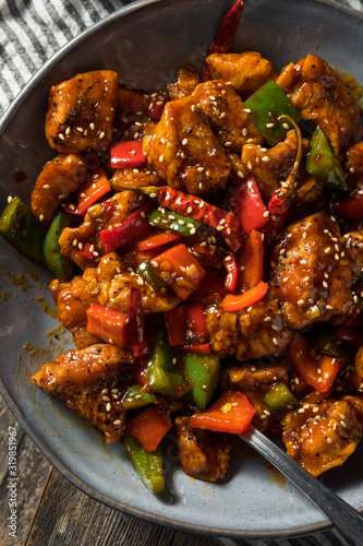 Homemade Spicy Szechuan Chicken