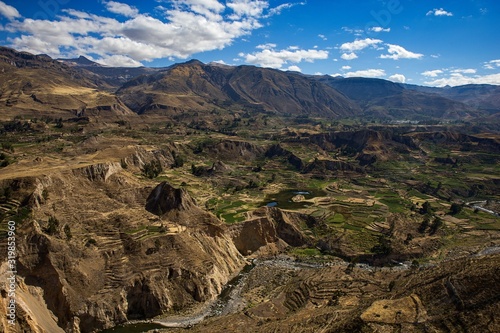 Colca Canyon, a river canyon in southern Peru