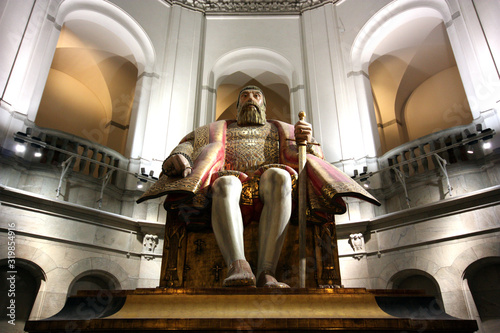 Nordiska museet  entr  hallen med Gustav Vasa