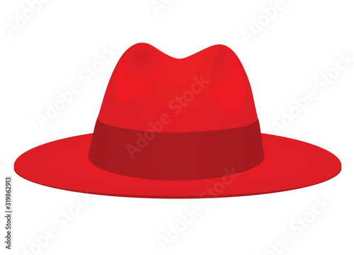 Red hat band. vector illustration