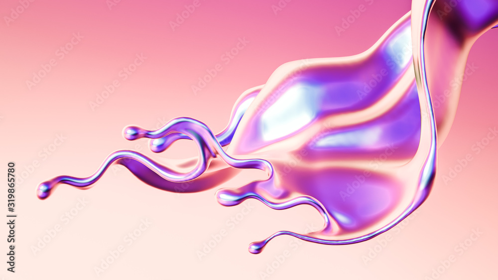 Splash fluid. 3d illustration, 3d rendering. Splash fluid. 3d illustration, 3d rendering.