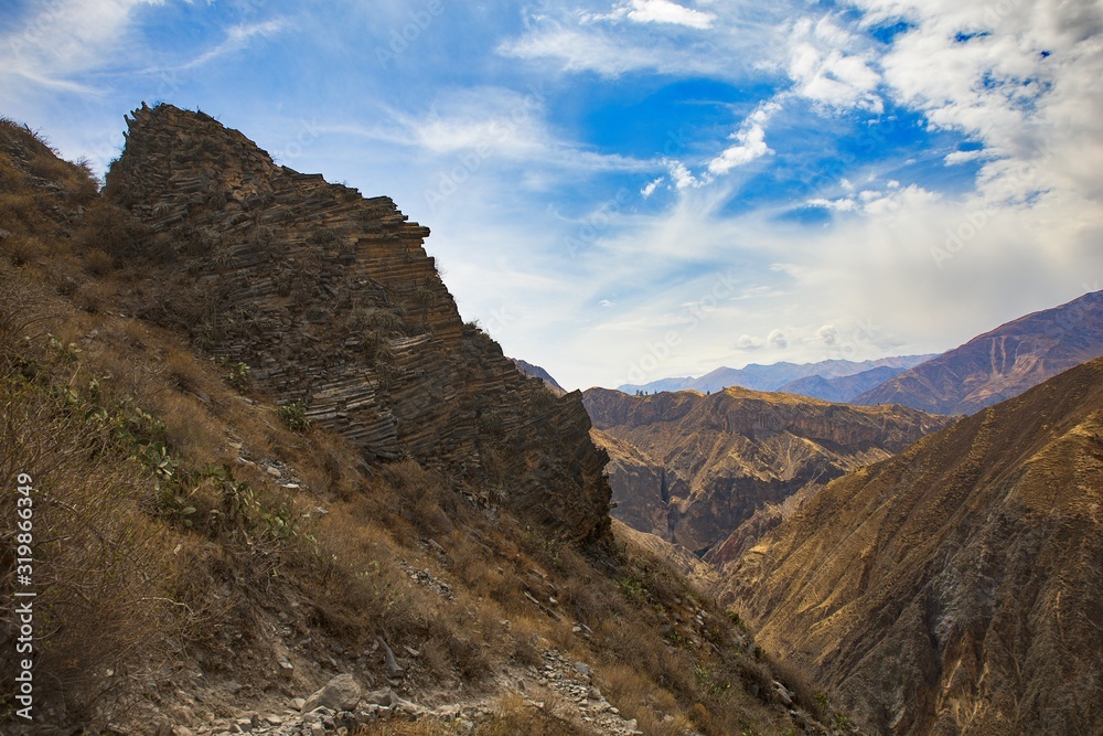 Colca Canyon, a river canyon in southern Peru