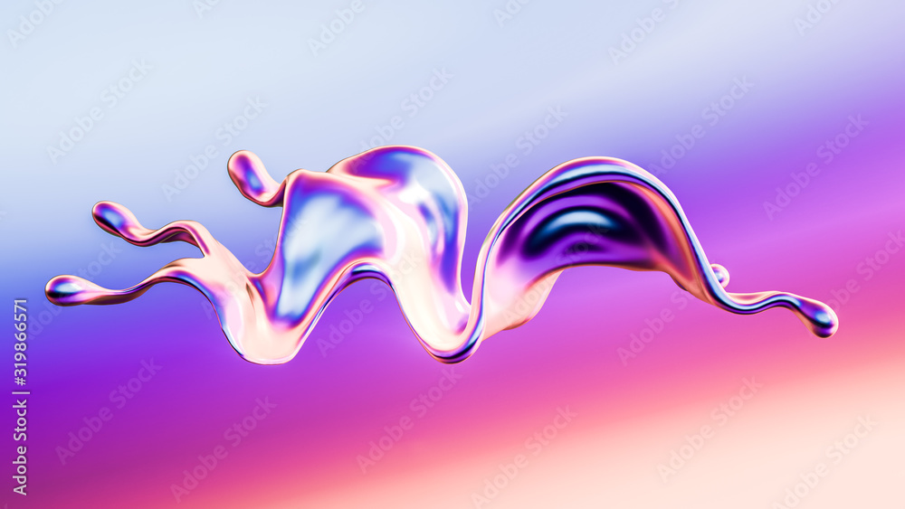 Splash fluid. 3d illustration, 3d rendering. Splash fluid. 3d illustration, 3d rendering.