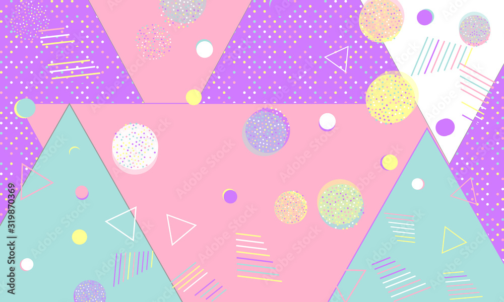 90s design. Geometric Memphis pattern. Vector. 90s design. Geometric Memphis pattern. Vector.