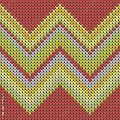 Vintage zig zal lines knitting texture geometric 