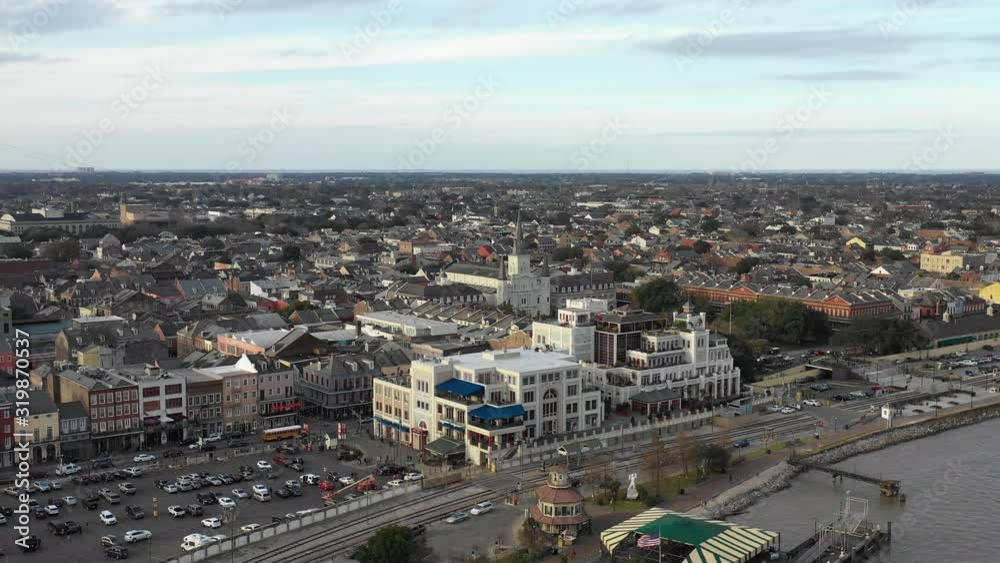 Aerial view of New Orleans in Louisiana USA Circa 2019 Aerial view of New Orleans in Louisiana USA Circa 2019