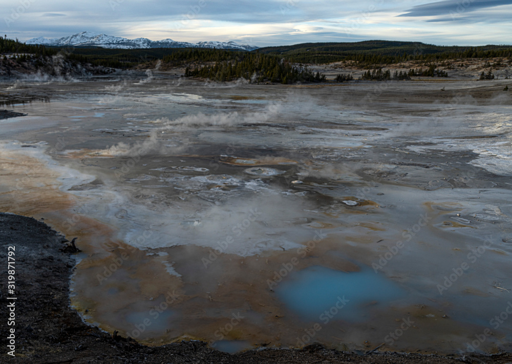 Porcelain Springs, Norris Geyser Basin, Yellowstone Porcelain Springs, Norris Geyser Basin, Yellowstone