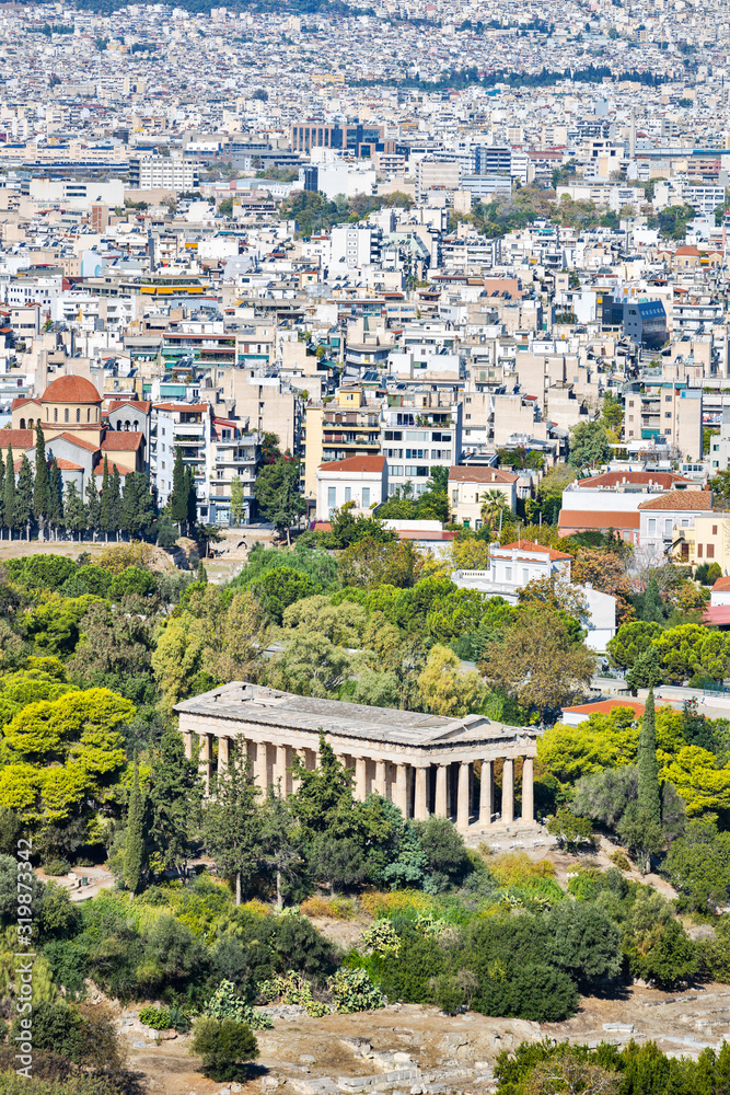 Temple of Hephaestus in Athens in Greece