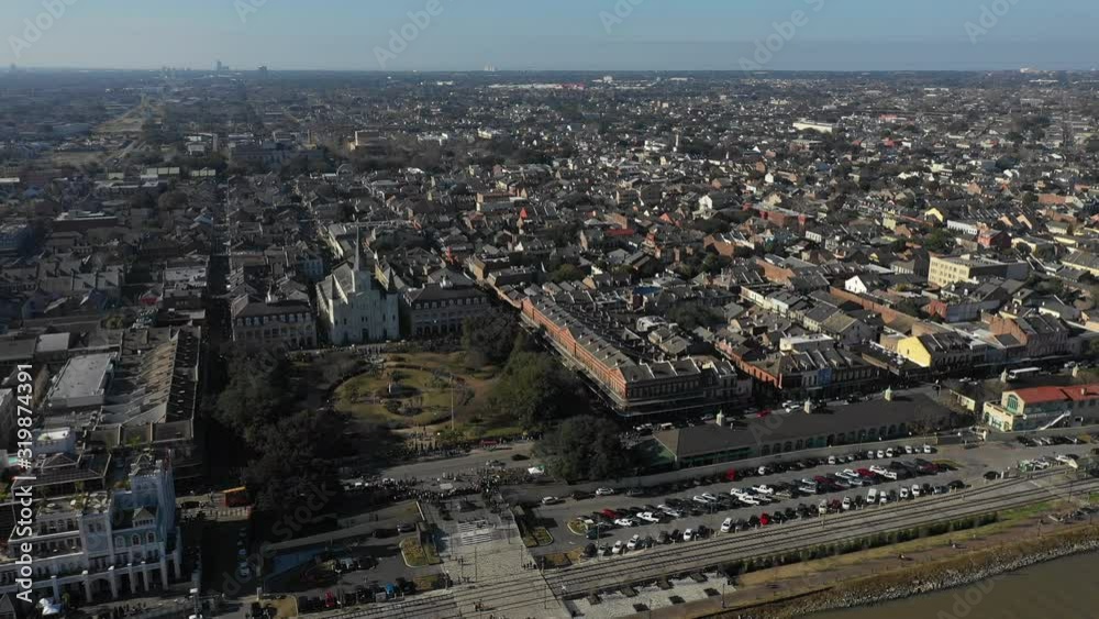 Aerial view of New Orleans in Louisiana USA Circa 2019 Aerial view of New Orleans in Louisiana USA Circa 2019